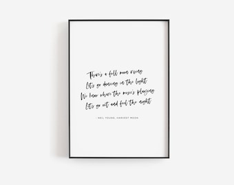 Quote art print, Custom quote print, Editable quote, Inspirational quote, Song lyrics print, Printable quote pdf, Templett quote, Neil Young