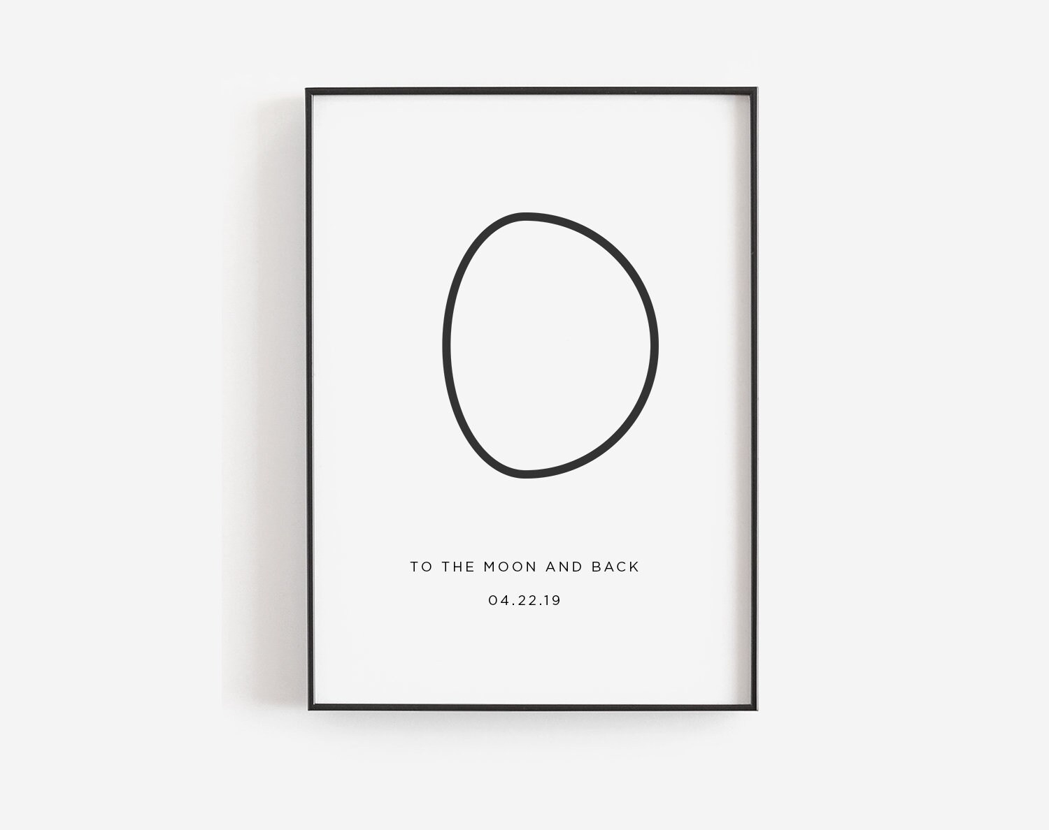 To the Moon and Back Printable TEMPLATE, Moon Baby Print, Moon and Back ...