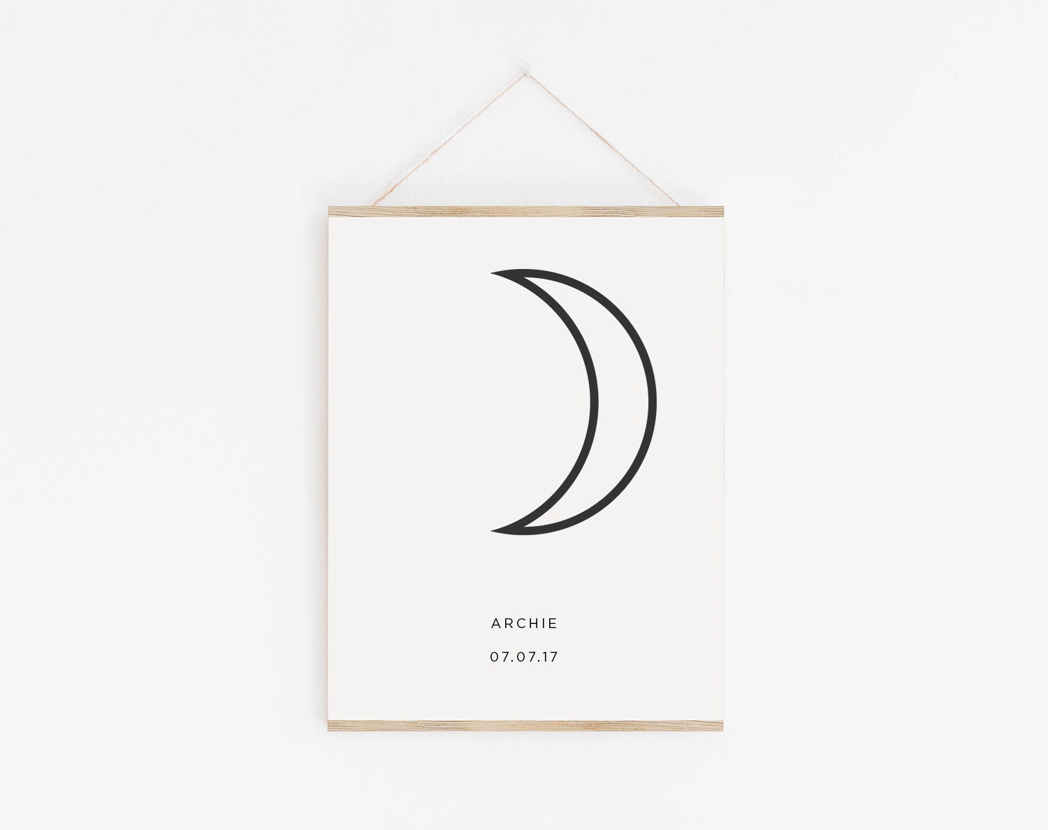 Moon Print TEMPLATE, Moon Wall Art, Moon Art, Moon Poster, Moon Phases
