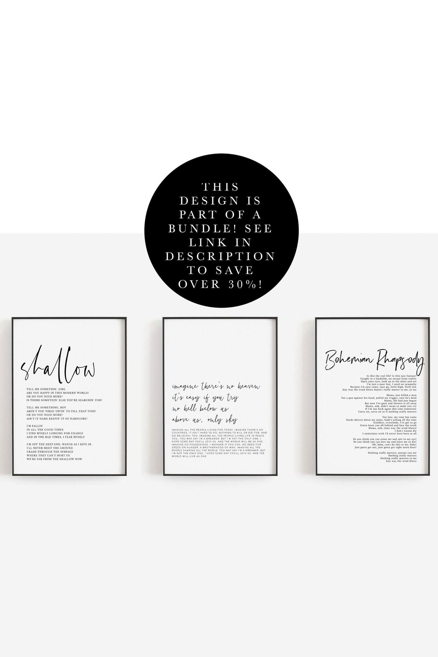 Song lyrics print Song lyrics wall art Editable print Song | Etsy