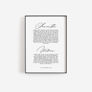 Art mural de voeux de mariage, voeux de mariage imprimables, impression de voeux de mariage, cadeau d'anniversaire pour lui, art simple de voeux, voeux imprimables, minimaliste