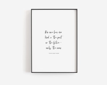 Quote Templett, Quote prints, Quote wall art print, Custom quote print, Poetry art, Printable quote, Editable quote print, Thich Nhat Hanh
