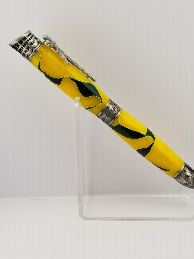 Handmade Green Bay Packers Inspired Refillable Pen