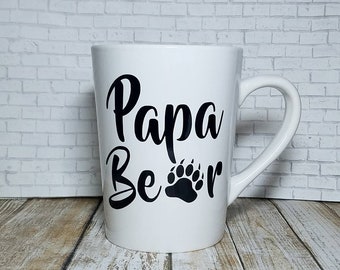 Papa Bear Mug - Fathers Day Mug - Funny Fathers Day Mug - Dad Gift - Fathers Day Gift - Custom Fathers Day Mug