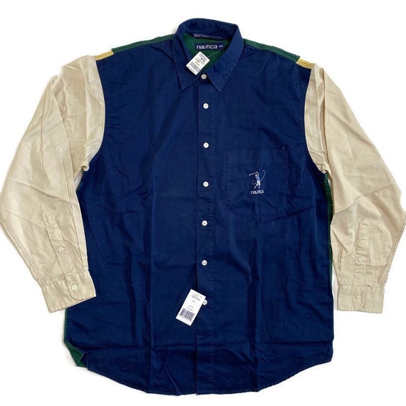 NWT Vintage Nautica Golf Button Down Shirt