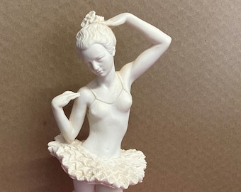 Ballerina Statue, Alabaster 13.5”