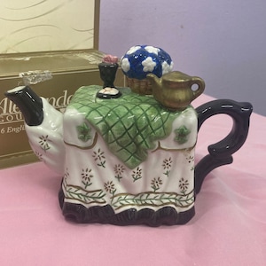 Mini Hand Painted Teapot, Collectible, Alexander's tea.