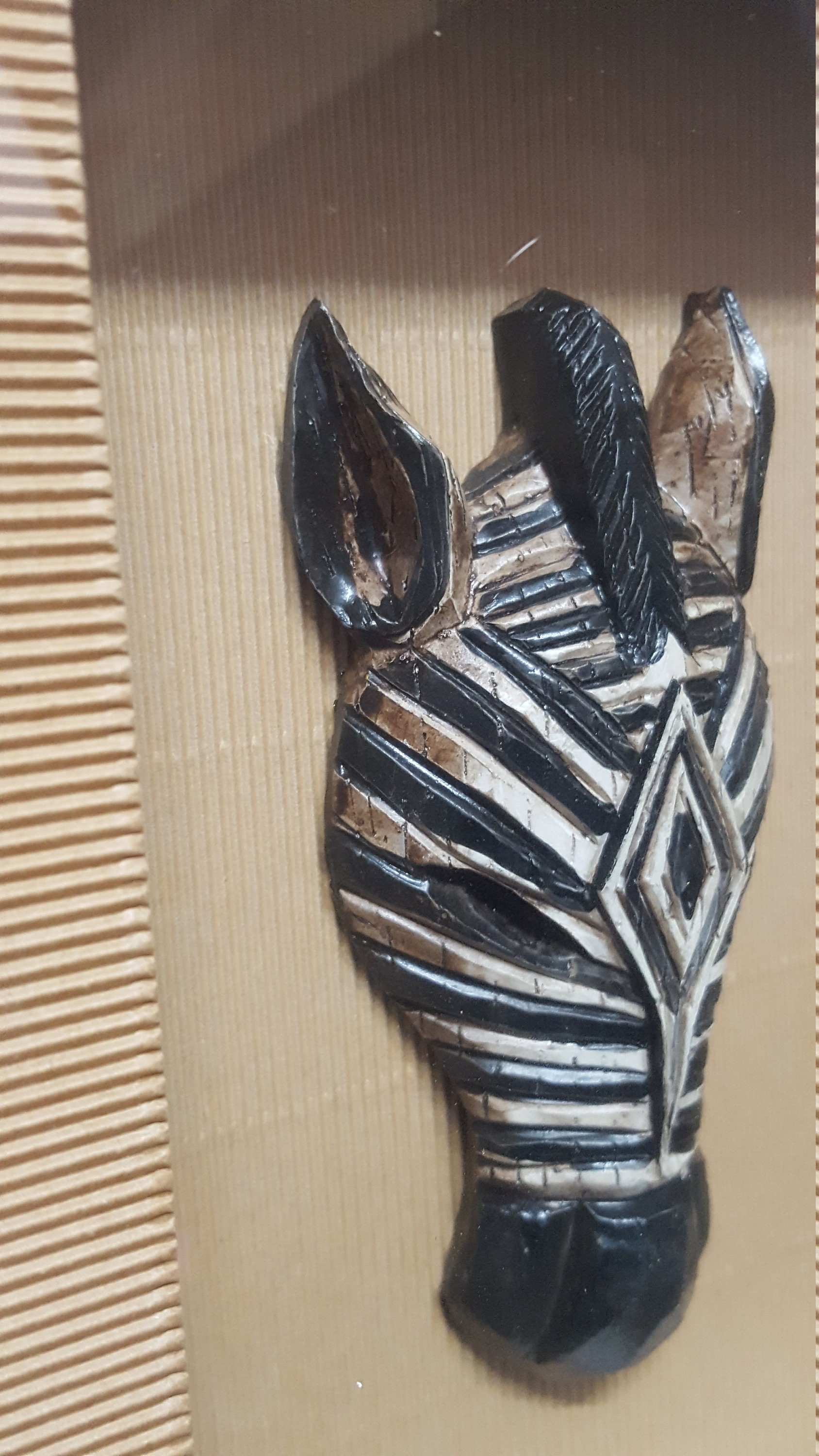 Zebra Shadowbox Picture Etsy