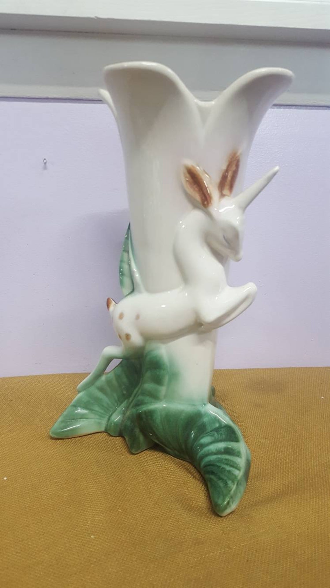 Unicorn Vase Regal 811USA Ceramic Pottery RARE Etsy
