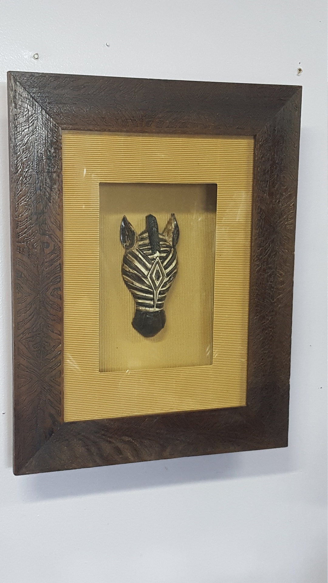 Zebra Shadowbox, Picture Etsy