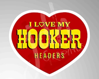 Headers Rat Vintage Style Vinyl Decal Sticker Hot Rod Rat Rod Motorcycle Fink Helmet Toolbox Exhaust Classic Car Man Cave Race Car