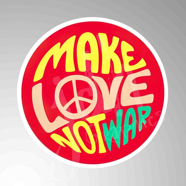 Make Love Not War - Etsy
