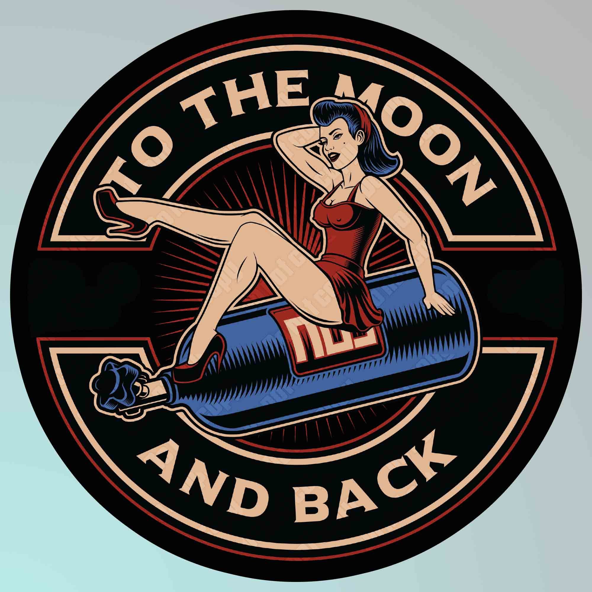 Old School Pinup Girl Vintage Style Vinyl Decal Sticker Racing Etsy