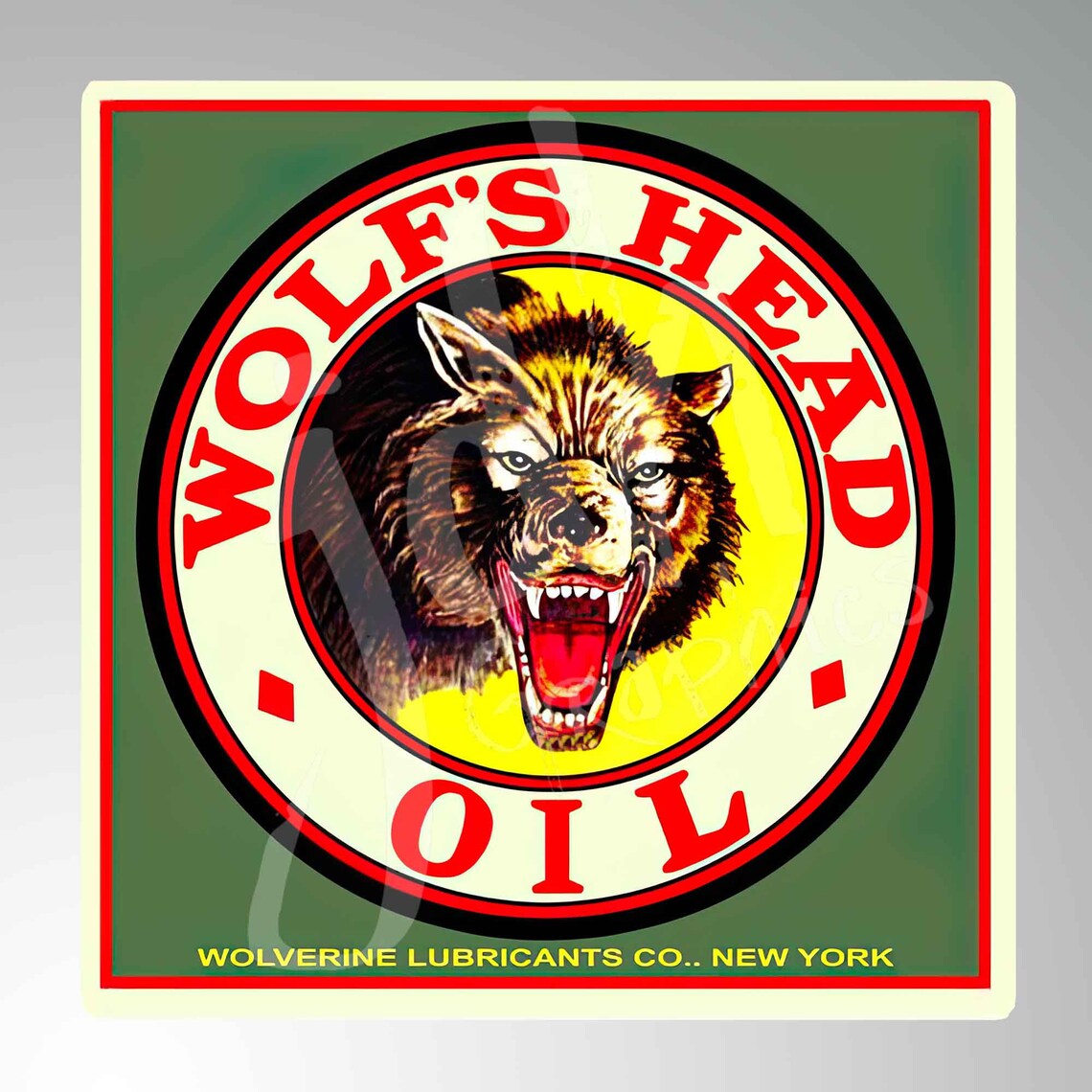Wolfs Head Oil Vintage Style Vinyl Decal Sticker Hot Rod Rat Etsy