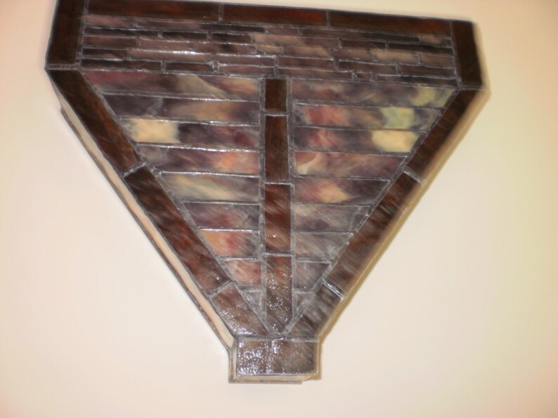 Handmade Stained Glass Wall Sconce Light Etsy