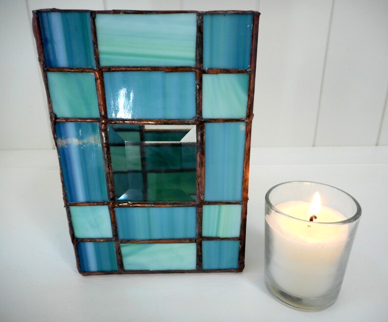 Handmade Stained Glass Candle Holder Box Etsy Canada