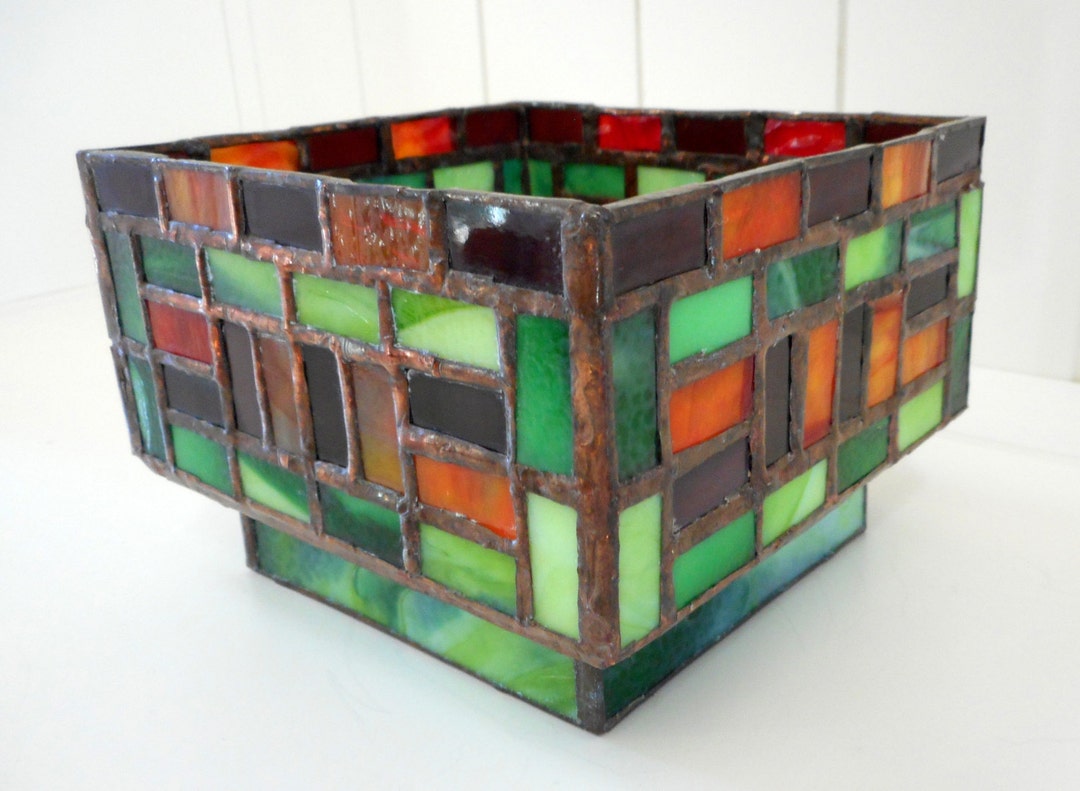 Handmade Stained Glass Bowl/dish Etsy