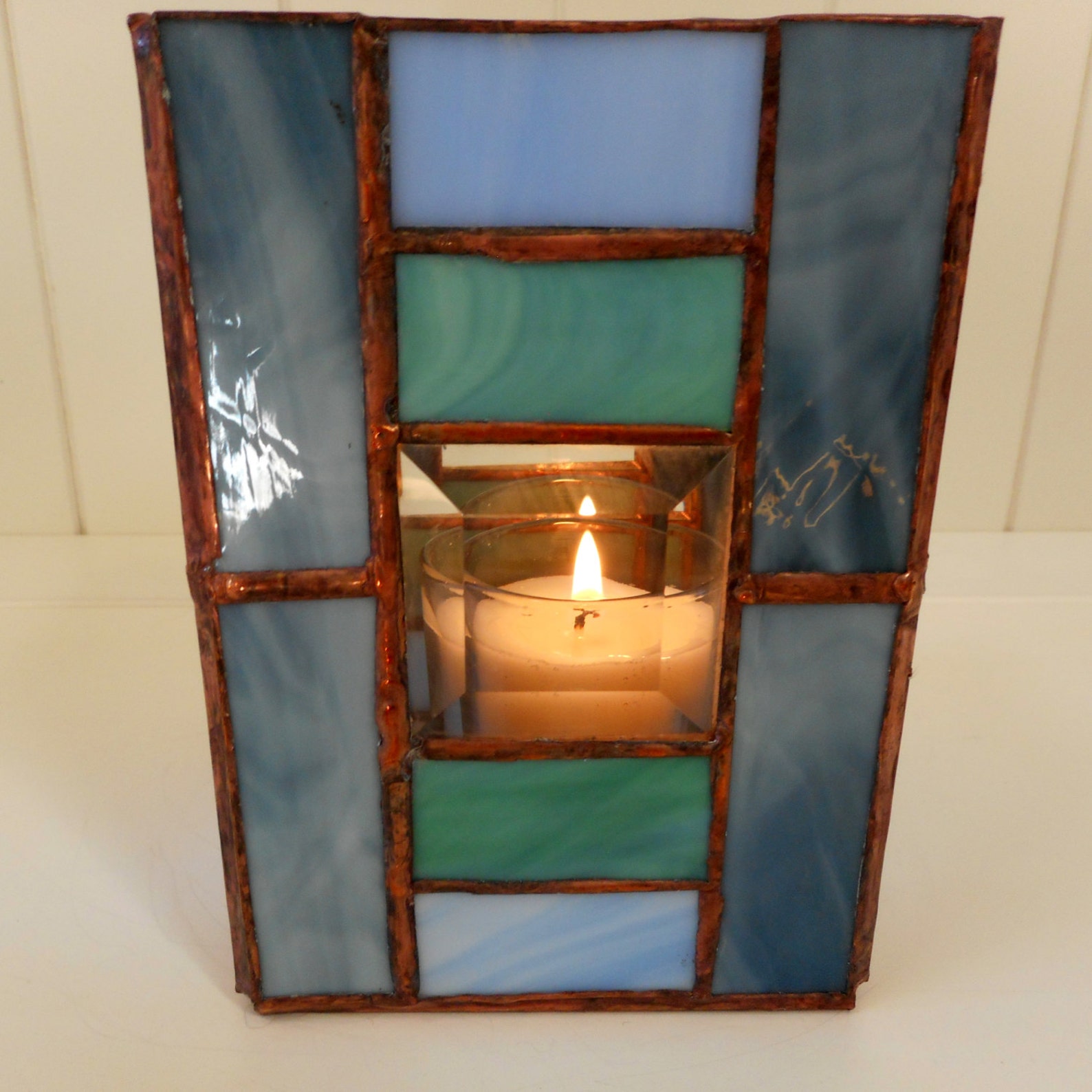 Buy Handmade Stained Glass Candle Holder Box Online in India Etsy