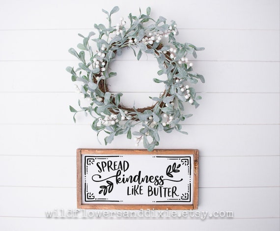 Measure Mix Sprinkle Handmade Wood Sign Be Kind Kitchen Decor Love to Bake 6x12 Baking Company Spread Kindness Like Butter