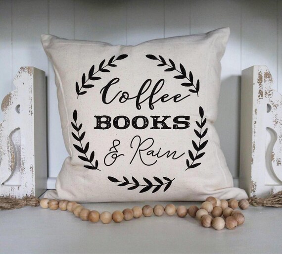 Rain Pillow Cover Reading Nook Bookworm Rain Pillow Cover Reading Nook Bookworm