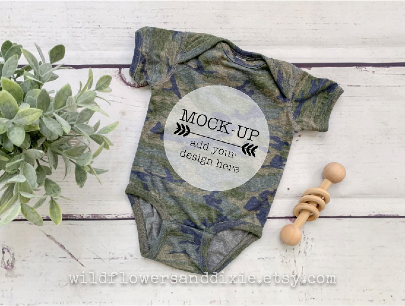 MOCKUP Rabbit Skins LAT Apparel Baby Bodysuit Infant Etsy