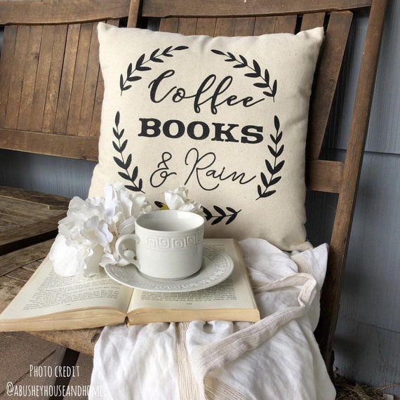 Rain Pillow Cover Reading Nook Bookworm Rain Pillow Cover Reading Nook Bookworm