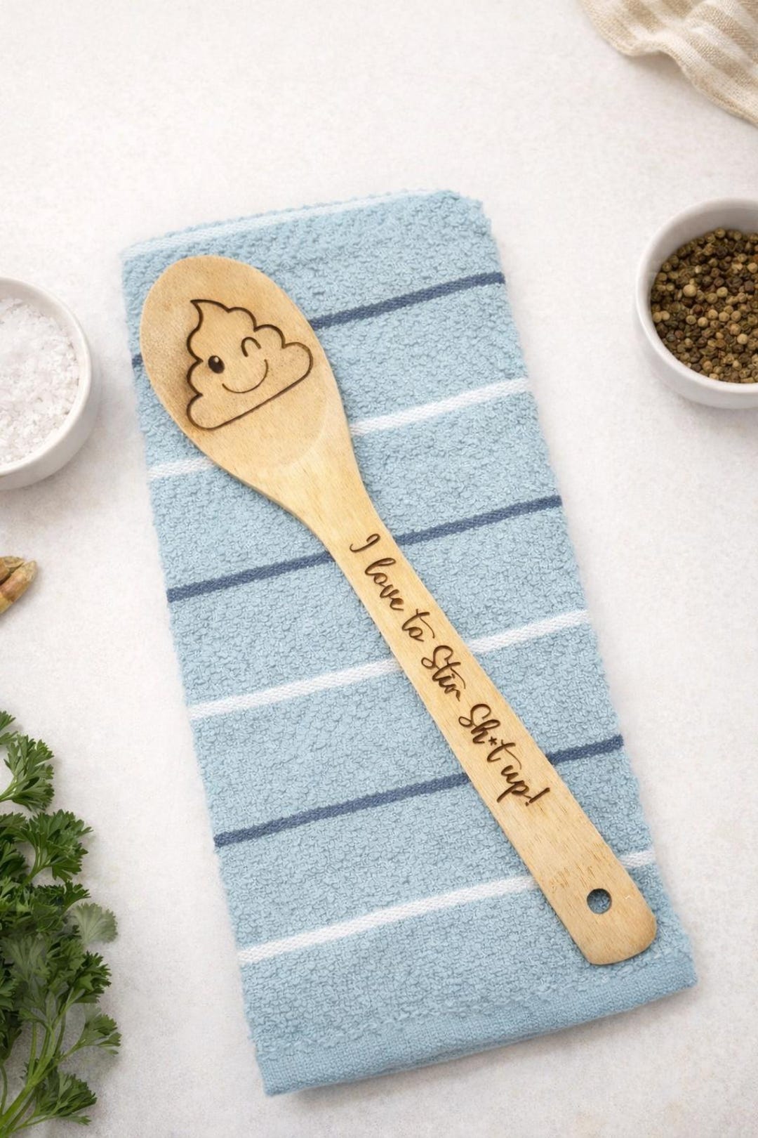 Funny Engraved Wooden Spoon – Novelty Kitchen Gag Gift – Housewarming ...