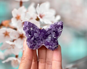 Amethyst Butterfly Cluster (small)