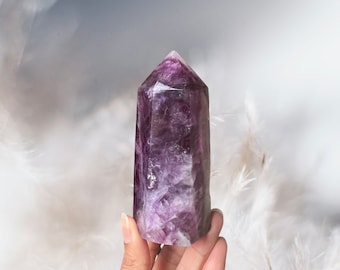 Rare Pink + Purple Fluorite Tower