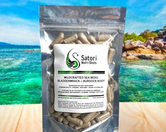 100 Sea Moss + Bladderwrack + Burdock Root Dietary Supplements