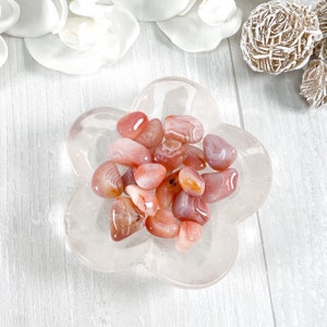 Apricot Agate Tumbled Stone, Apricot Agate Stone, Apricot Agate Worry Stone, Apricot Agate Crystal, Pink Carnelian, Pink Agate, Botswana