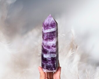Rare Pink + Purple Fluorite Tower