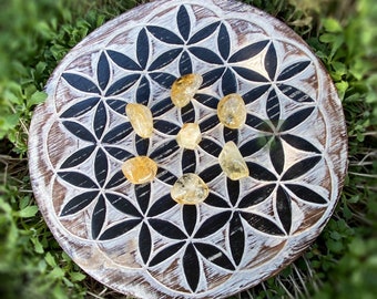 Citrine Grid Gemstone Set -Manifest Abundance