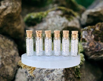 Crystal Chip Vial -Clear Quartz