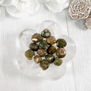 Rhyolite Tumbled Stone, Rhyolite Stone, Rhyolite Worry Stone, Rhyolite Crystal, Crystal Healing, Crystals & Stones