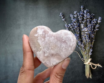 Pink Amethyst Polished Heart