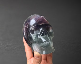 Large Fluorite Crystal Skull