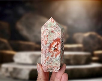 Leopardskin Jasper Tower