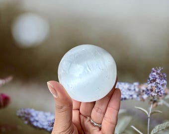 Large Selenite Sphere (55-60 mm)