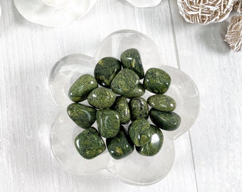 Green Snakeskin Jasper Tumbled Stone