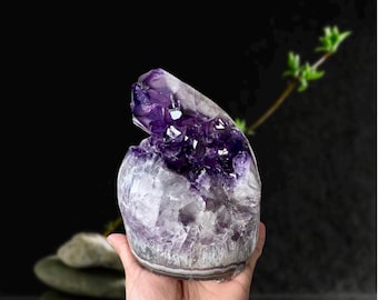 Large Polished Amethyst Cluster