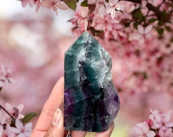 Rainbow Fluorite Slab (self-standing)