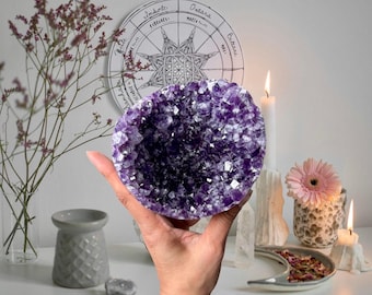 Large Deep Purple Amethyst Cylinder