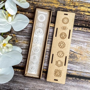 Engraved Selenite Charging Ruler/Bar -Chakra Symbols, Selenite Bar, Selenite Ruler, Selenite Charging Plate, Selenite Crystal Healing