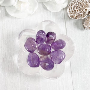 Amethyst Tumbled Stone, Amethyst Stone, Amethyst Worry Stone, Amethyst Crystal, Crystal Healing, Crystals & Stones