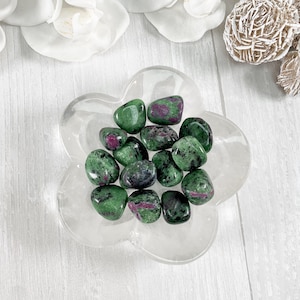 Ruby Zoisite Tumbled Stone, Ruby Zoisite Stone, Ruby Zoisite Worry Stone, Ruby Zoisite Crystal, Crystal Healing, Crystals & Stones