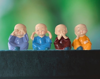 Baby Buddha/Monk Idol Set