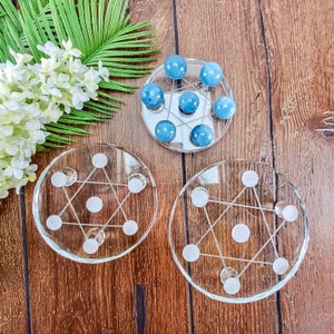 Engraved Multi Sphere Glass Stand, Glass Mini Sphere Stand, Glass Sphere Stand, Crystal Sphere Stand, Sphere Holder, Sphere Display Stand