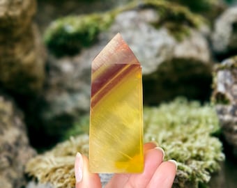 Yellow Fluorite Obelisk