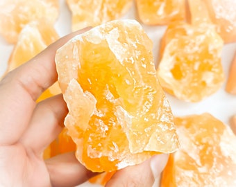 Orange Calcite Rough Chunk (medium size)